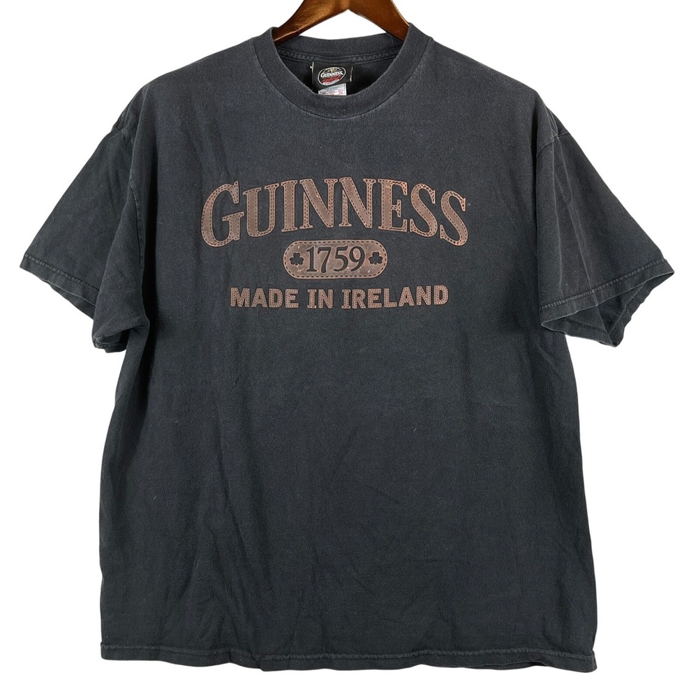 Guinness Mens XL 1759 Made In Ireland Graphic Tee Black Irish Beer T Shirt Pub